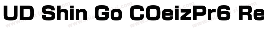 UD Shin Go COeizPr6 Reg字体转换